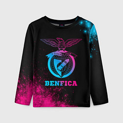 Детский лонгслив Benfica - neon gradient