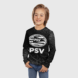 Лонгслив детский PSV с потертостями на темном фоне, цвет: 3D-принт — фото 2