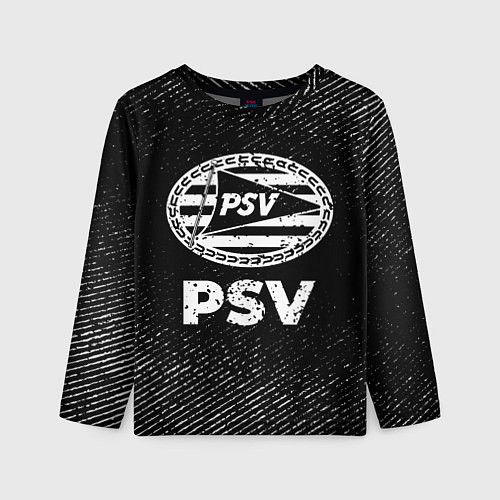 Детский лонгслив PSV с потертостями на темном фоне / 3D-принт – фото 1