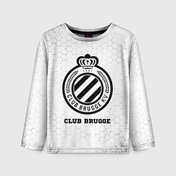 Детский лонгслив Club Brugge sport на светлом фоне