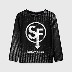 Детский лонгслив Sally Face с потертостями на темном фоне