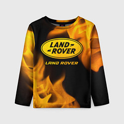 Детский лонгслив Land Rover - gold gradient