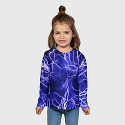 Лонгслив детский Многочисленные молнии, цвет: 3D-принт — фото 2