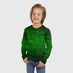 Лонгслив детский Нейросеть - текстура, цвет: 3D-принт — фото 2