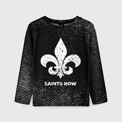 Лонгслив детский Saints Row с потертостями на темном фоне, цвет: 3D-принт
