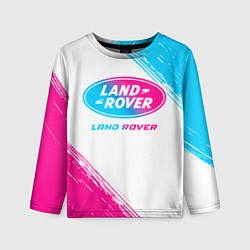 Детский лонгслив Land Rover neon gradient style