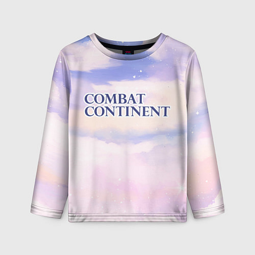 Детский лонгслив Combat Continent sky clouds / 3D-принт – фото 1