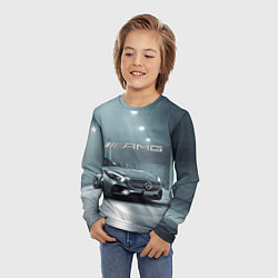 Лонгслив детский Mercedes AMG - Motorsport, цвет: 3D-принт — фото 2