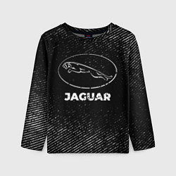 Детский лонгслив Jaguar с потертостями на темном фоне