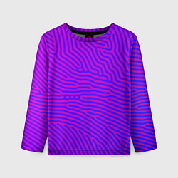 Детский лонгслив Фиолетовые линии