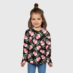 Лонгслив детский Попкорн, цвет: 3D-принт — фото 2