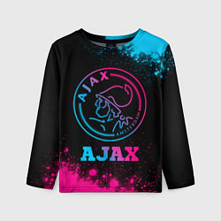 Лонгслив детский Ajax - neon gradient, цвет: 3D-принт