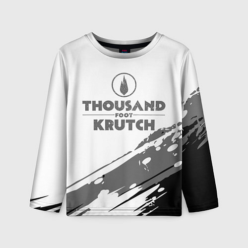 Детский лонгслив Thousand Foot Krutch логотип / 3D-принт – фото 1
