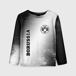 Лонгслив детский Borussia sport на светлом фоне: надпись, символ, цвет: 3D-принт