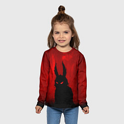 Лонгслив детский Evil Rabbit, цвет: 3D-принт — фото 2