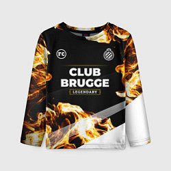Детский лонгслив Club Brugge legendary sport fire
