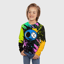 Лонгслив детский Rainbow Friends: Blue, цвет: 3D-принт — фото 2