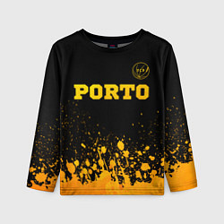 Детский лонгслив Porto - gold gradient: символ сверху