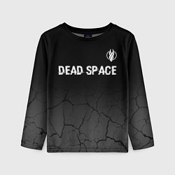 Детский лонгслив Dead Space glitch на темном фоне: символ сверху