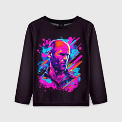 Лонгслив детский Jason Statham - pop art, цвет: 3D-принт