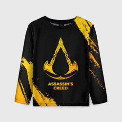 Детский лонгслив Assassins Creed - gold gradient