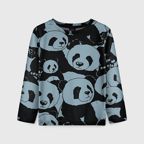 Детский лонгслив Panda summer song / 3D-принт – фото 1