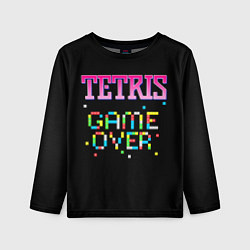Лонгслив детский Tetris - Game Over, цвет: 3D-принт
