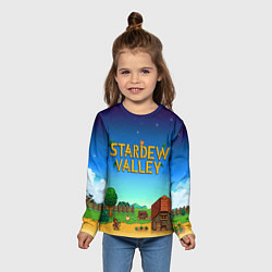 Лонгслив детский Мой дом в Stardew Valley, цвет: 3D-принт — фото 2