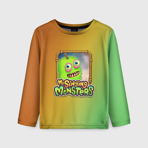 Детский лонгслив My Singing Monsters - Зерномех / 3D-принт – фото 1
