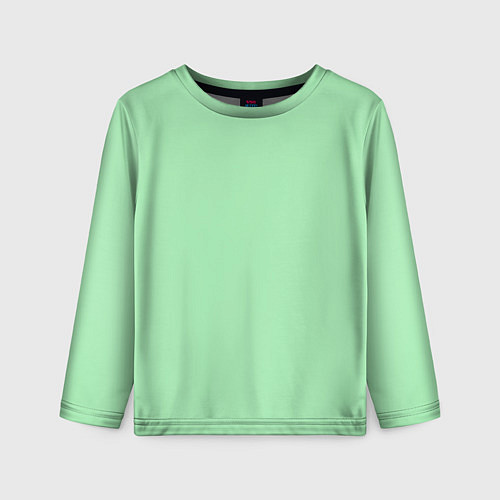 Детский лонгслив Мятный радуга / 3D-принт – фото 1