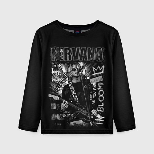Детский лонгслив Nirvana Song life / 3D-принт – фото 1