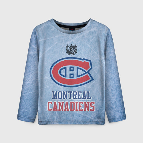 Детский лонгслив Montreal Canadiens - NHL / 3D-принт – фото 1
