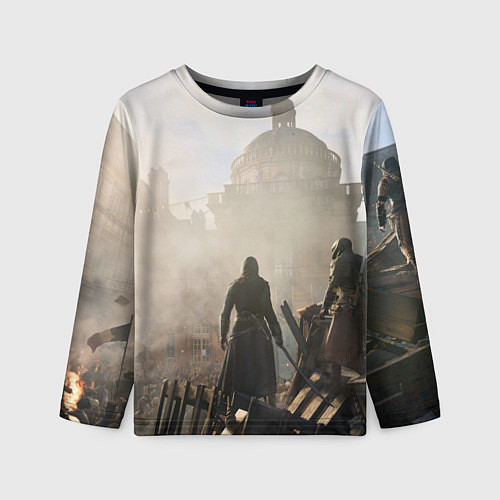 Детский лонгслив Революция ассасинов / 3D-принт – фото 1