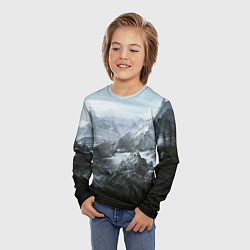 Лонгслив детский Природа Скайрима, цвет: 3D-принт — фото 2