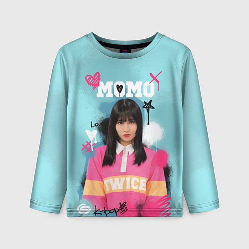 Детский лонгслив K - pop Momo / 3D-принт – фото 1