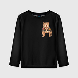 Детский лонгслив Yakuza dog samurai