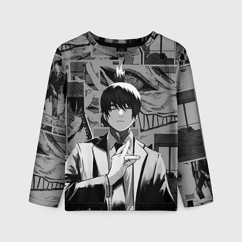 Детский лонгслив Аки Хаякава - страницы манги / 3D-принт – фото 1