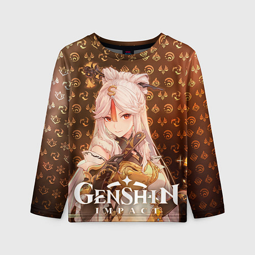 Детский лонгслив Нин Гуан элементали / 3D-принт – фото 1