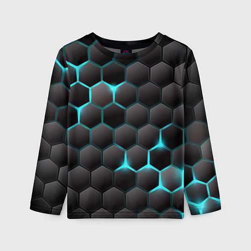 Детский лонгслив Броня из стали / 3D-принт – фото 1