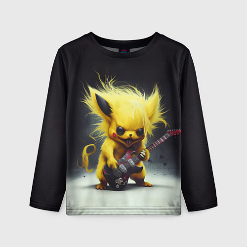 Детский лонгслив Rocker Pikachu / 3D-принт – фото 1