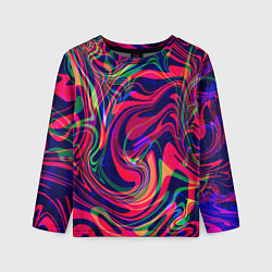 Детский лонгслив Яркие волны