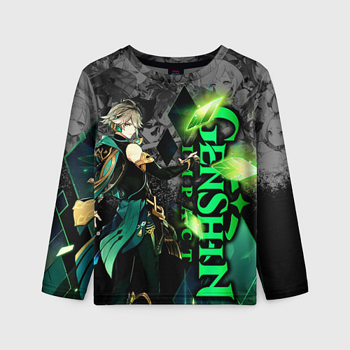 Детский лонгслив Геншин импакт - Аль-Хайтам / 3D-принт – фото 1