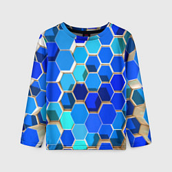 Детский лонгслив Абстракция неоновая