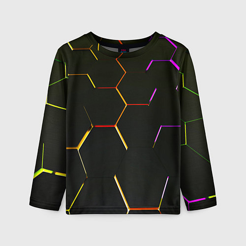 Детский лонгслив Киберстиль / 3D-принт – фото 1