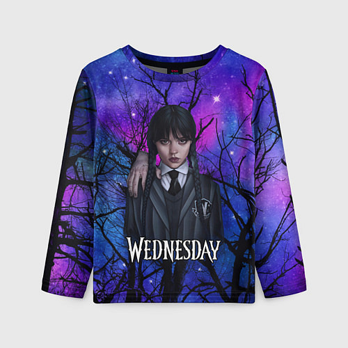 Детский лонгслив Wednesday background / 3D-принт – фото 1