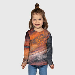 Лонгслив детский Пустынный ветер, цвет: 3D-принт — фото 2