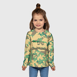 Лонгслив детский Камуфляжное вело-лето, цвет: 3D-принт — фото 2