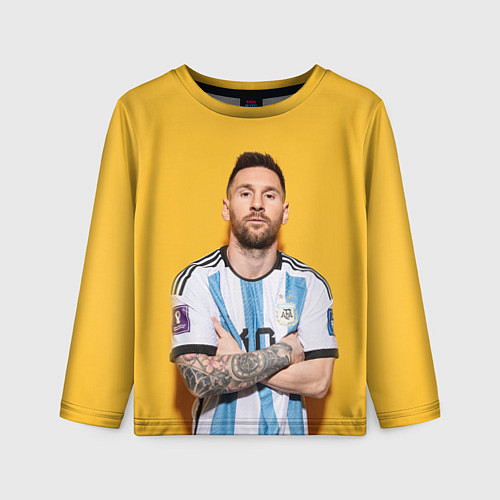 Детский лонгслив Lionel Messi 10 / 3D-принт – фото 1