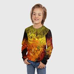 Лонгслив детский Крисстализация пламени, цвет: 3D-принт — фото 2