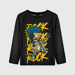 Лонгслив детский Rock Simpson, цвет: 3D-принт